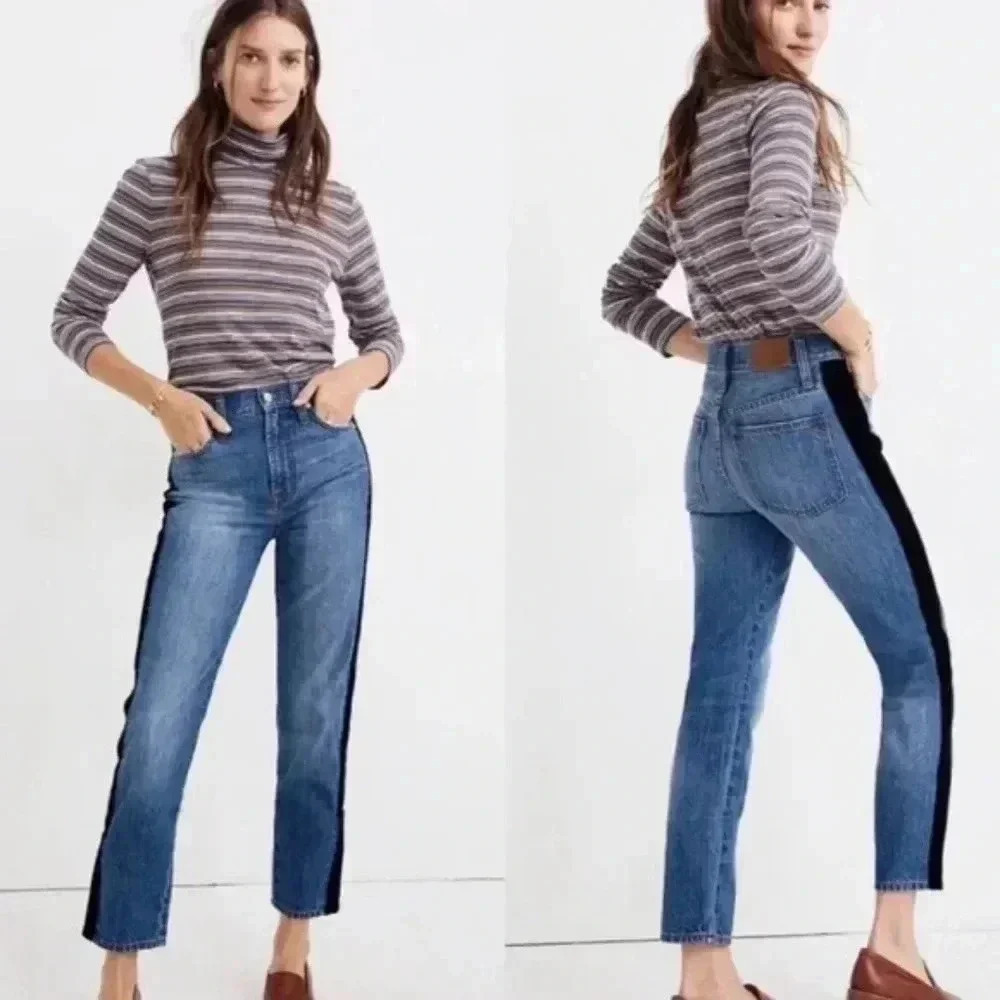 The Perfect Vintage Jean: Velvet Tux Stripe Edition
